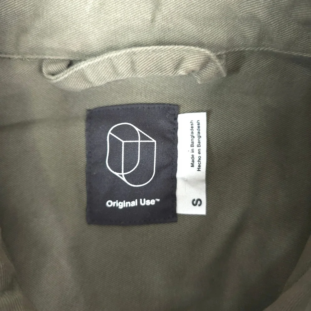 Original Use Military Field Jacket Mens S Army Green‎ Zip Utility Patched Shirt